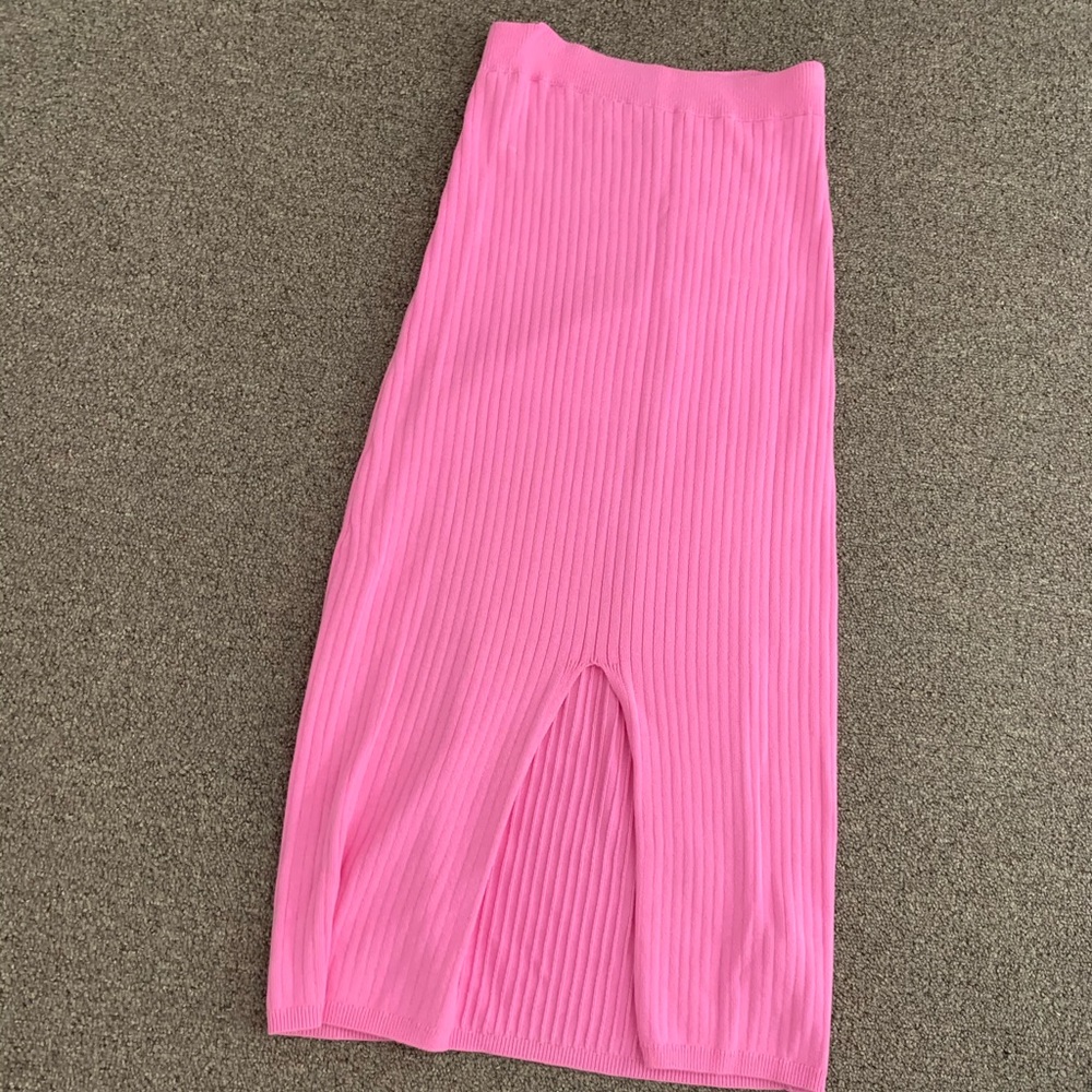 Free People skyline ribbed midi skirt